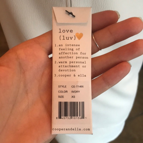 Cooper & Ella Sleeveless Double Layer White Flowy Blouse Size XS NTW - Picture 7 of 7